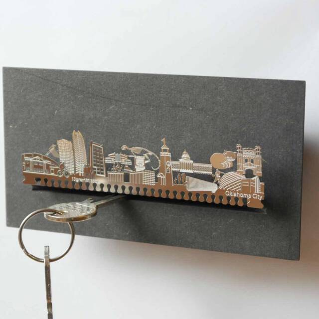 Oklahoma City Skyline Key Rack - Travel Souvenir & Keepsake - image 1