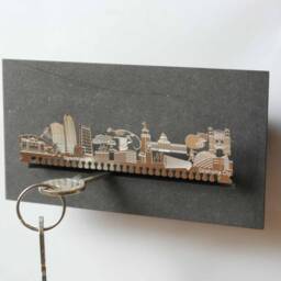 Oklahoma City Skyline Key Rack - Travel Souvenir & Keepsake - thumbnail 1