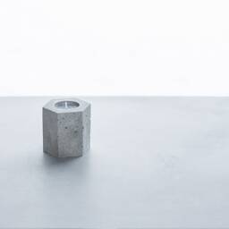 Concrete Tea Light Holder Set Modern Table Decor Handmade - thumbnail 3