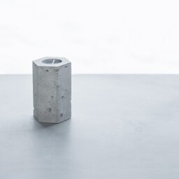 Concrete Tea Light Holder Set Modern Table Decor Handmade - thumbnail 2