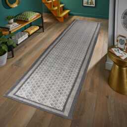 Hand Block Print Cotton Rug Bohemian Stair Runner, Custom Size - thumbnail 4