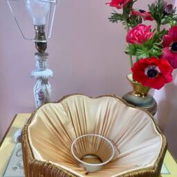 Handmade Silk Fringe Lampshade, Art Deco Victorian Style - thumbnail 3