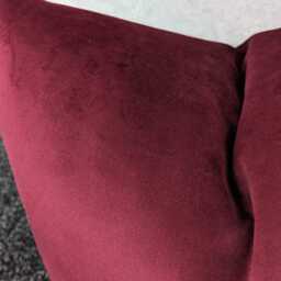 Burgundy Wine Soft Velvet Cushion Cover Modern Sofa Bed Pillow Cover Decorative Square - thumbnail 3