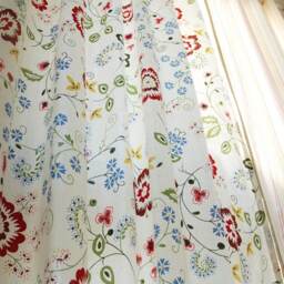 Cafe Curtain Window Valance/Window Treatment Topper/Kitchen/Bathroom/Kids Nursery, Children, Living Room PanelDaisy Flower, Free Gift - thumbnail 2