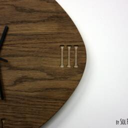 Wooden Simply Rhombus - Wood Wall Clock - thumbnail 2