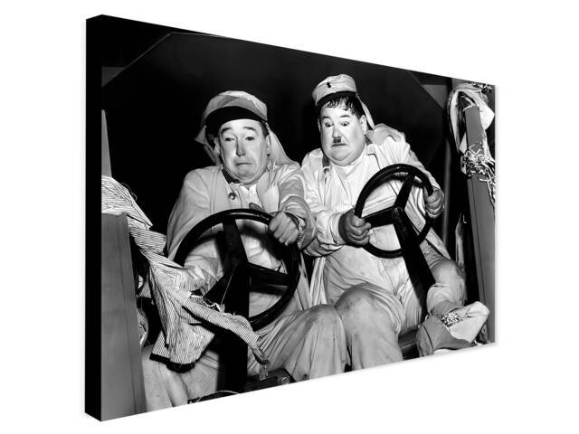 Laurel & Hardy Print - The Flying Deuces, Vintage Movie Art - image 1