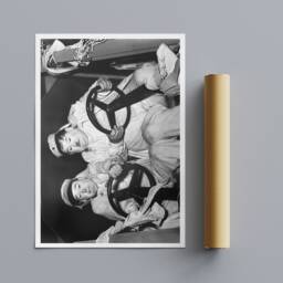 Laurel & Hardy Print - The Flying Deuces, Vintage Movie Art - thumbnail 3