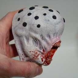 Resin Scary Alien Head, Horror Figurine, Sci-Fi Collectible - thumbnail 4
