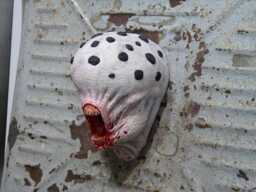 Resin Scary Alien Head, Horror Figurine, Sci-Fi Collectible - thumbnail 1