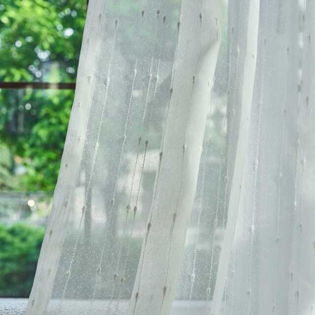 Custom Curtains Sheer Farmhouse For Bedroom Living Room Polka Dot Fabric - image 1