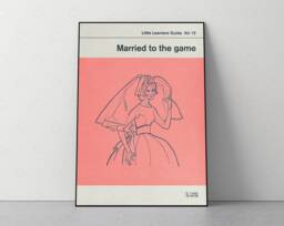 Married To The Game Poster Mid Century Modern Book Cover Art Print - thumbnail 1