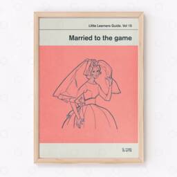 Married To The Game Poster Mid Century Modern Book Cover Art Print - thumbnail 2