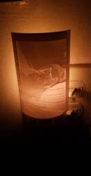 Personalized Night Light - Lithophane Personalized Valentine Kids Light- Baby Custom Photo - thumbnail 1