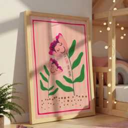 Love You More Print, Girls Nursery Wall Art, Are Loved Toddler Bedroom, Bedroom Decor, So - thumbnail 1