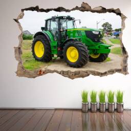 Modern Tractor Wall Sticker Mural Decal Poster Print Art Home Farm Decor Agricultural Vehicle Machinery Ek16 - thumbnail 2