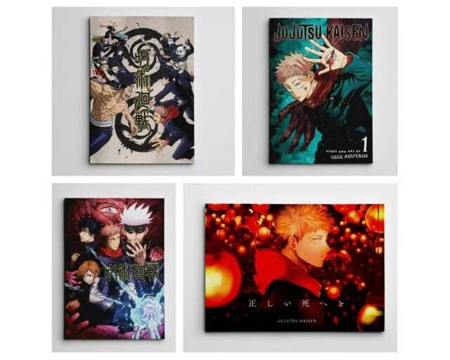 Anime Jujutsu Kaisen Canvas Art Wall Manga Colourful Print Picture Home Decor - image 1