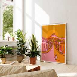 Cape Town Art Print Bright South Africa Travel Poster - thumbnail 2