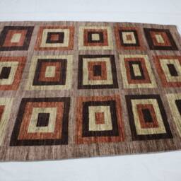 "Contemporary Handmade Rug, Gabba Modern Wool Soft Living Room Bedroom Rug. Size 160 cm X 204/5'3"" 6'8" - thumbnail 3