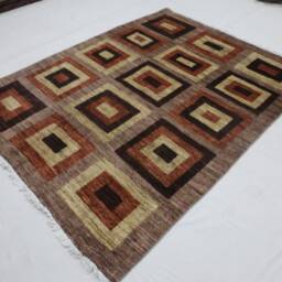 "Contemporary Handmade Rug, Gabba Modern Wool Soft Living Room Bedroom Rug. Size 160 cm X 204/5'3"" 6'8" - thumbnail 2