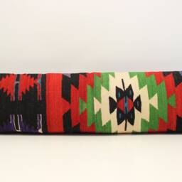 Handmade Kilim Lumbar Pillow Cover, King Size 12x48 - thumbnail 2