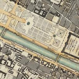 Map Of Paris in 4 Panels - Sectional Map The City Fine Reproduction - thumbnail 3