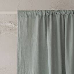 Rod Pocket Linen Curtain, Medium Weight Curtain in Various Colors, Natural Panel, Handmade Custom Length Curtain - thumbnail 3