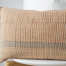 Brown Tribal Hemp Hand Woven Natural Dye Color Pillow Cover - thumbnail 2