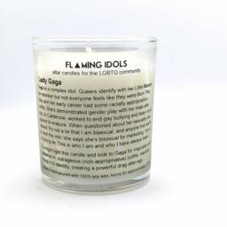 Lady Gaga Glass Votive Candle // Lgbtq Altar - thumbnail 2