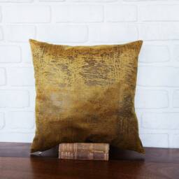 Rustic Terracotta Velvet Pillow Cover - Bohemian Cushion - thumbnail 2