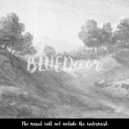 Countryside Wall Mural, Self Adhesive, Peel & Stick, Removable Wallpaper, Classic, Repositionable, Decor, Decal #149 - thumbnail 3