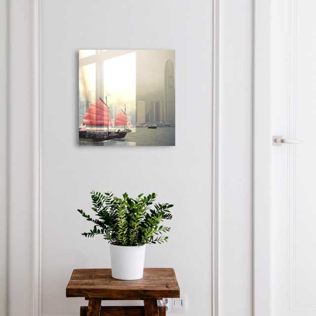 Nostalgia Of The City Wall Mounted Key Cabinet, Gray Industrial Box, Photographic Cities, For Lovers Travel & Modern Life - image 1