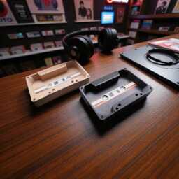 3D Printed Retro Cassette Tray Vintage Desk Organiser, Music Lover Gift
