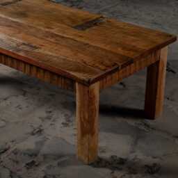 Reclaimed Wood Coffee Table Rustic Farmhouse Center Table - thumbnail 3