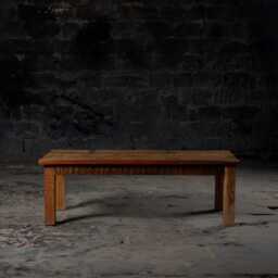 Reclaimed Wood Coffee Table Rustic Farmhouse Center Table - thumbnail 2