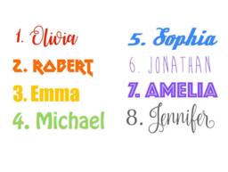 Personalized Name Wall Decal Custom Nursery Decor, Removable Sticker - thumbnail 1