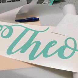 Personalized Name Wall Decal Custom Nursery Decor, Removable Sticker - thumbnail 2