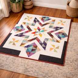 Superstar Ii Quilt Pattern - Modern Star Patchwork Throw - PDF Download - thumbnail 4