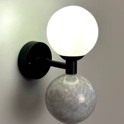 Bolle Marble Wall Sconce - Mid Century Modern Living Room Lighting - thumbnail 3