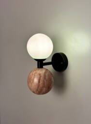 Bolle Marble Wall Sconce - Mid Century Modern Living Room Lighting