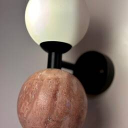 Bolle Marble Wall Sconce - Mid Century Modern Living Room Lighting - thumbnail 2