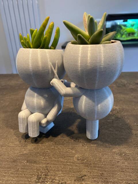Barber Gift Planter - Wee Jimmy Hairdresser Succulent Pot, Funny Plant - image 1