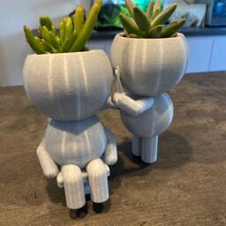 Barber Gift Planter - Wee Jimmy Hairdresser Succulent Pot, Funny Plant - thumbnail 2