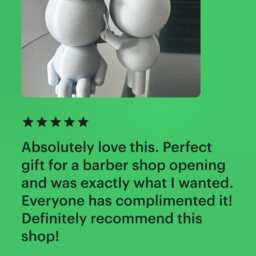 Barber Gift Planter - Wee Jimmy Hairdresser Succulent Pot, Funny Plant - thumbnail 3