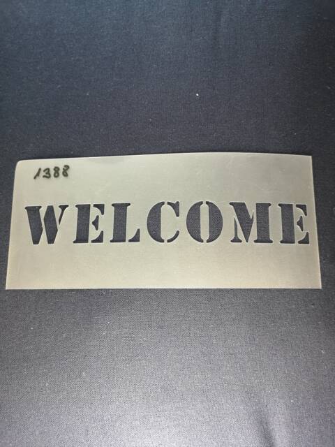 Welcome Sign Stencil, Flexible, Reusable, 125Micron, Wall Decor, Home Decor, Furniture Painting, Card Making, Craft Stencil From Bitofeverythingbyb
