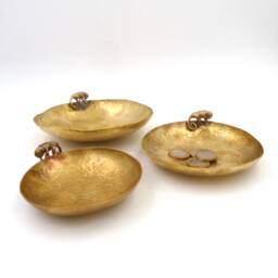 Brass Bowl With Camaleon By Carlos Tellechea