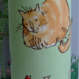 New Menagerie Ginger Cat Handmade Children's Tall Night Light - thumbnail 2
