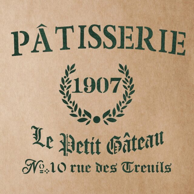 Patisserie Stencil For Painting Signs Crafting Diy Wall Decor - Artistic Stencil - image 1