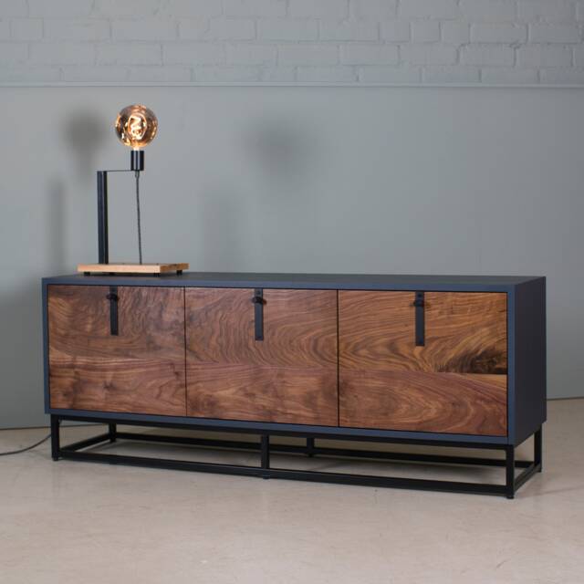 Walnut Tv Unit - Media Sideboard Handmade Furniture Koda - image 1
