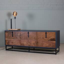 Walnut Tv Unit - Media Sideboard Handmade Furniture Koda