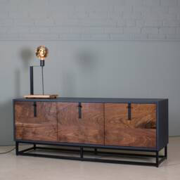 Walnut Tv Unit - Media Sideboard Handmade Furniture Koda - thumbnail 4